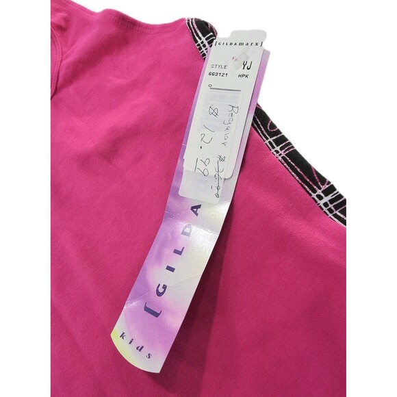 VTG Gilda Marx 80s Pink Racerback Cotton Unitard Biketard Dance Size XS (Y/J) - Picture 6 of 15